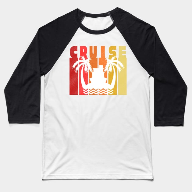 Tropical Cruise Baseball T-Shirt by TravelTeezShop